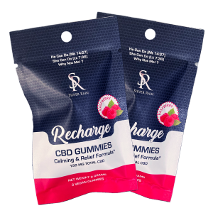 2 Recharge CBD gummy sample packages